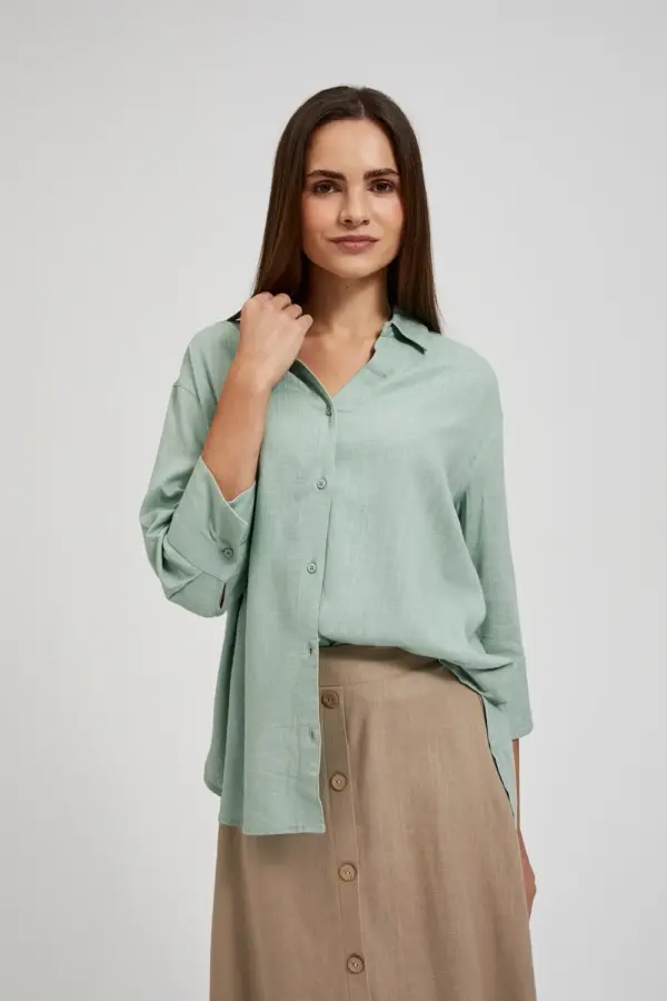 Marisse Marisse Women's Shirt L-Ko-4349 Olive