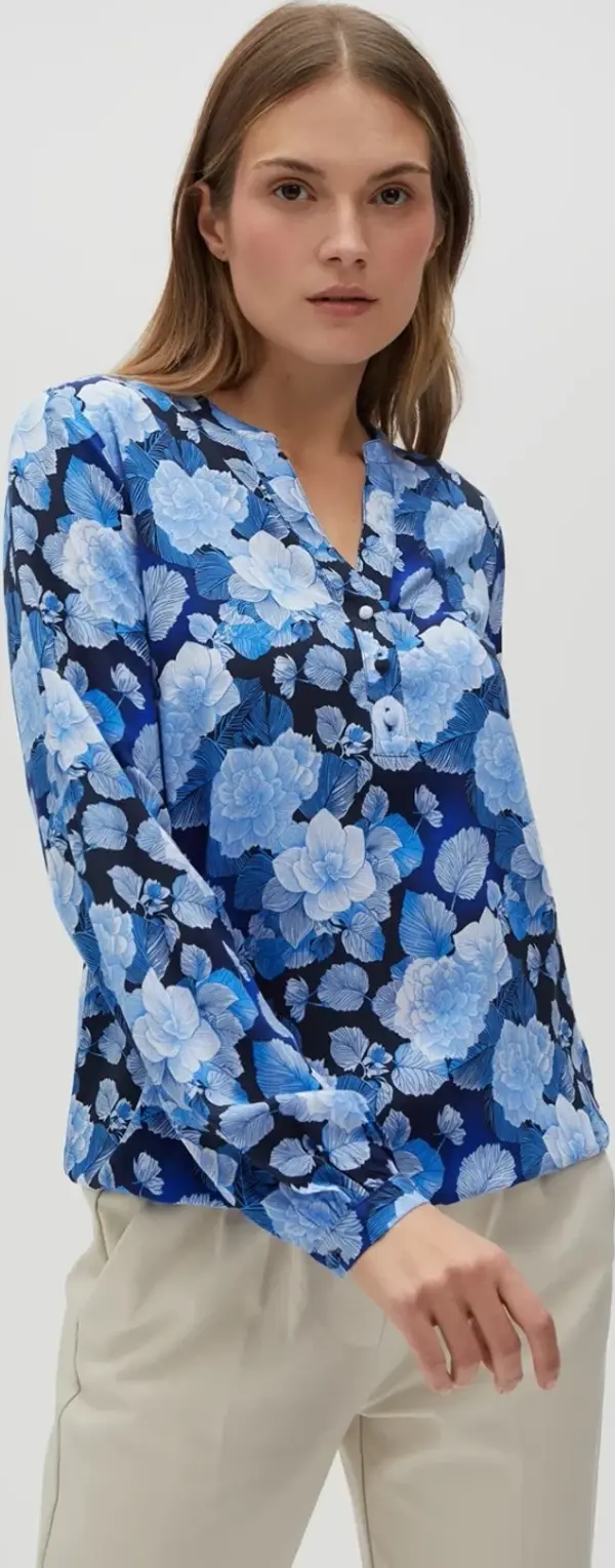 Marisse Marisse Women's Shirt L-Ko-4604 Blue