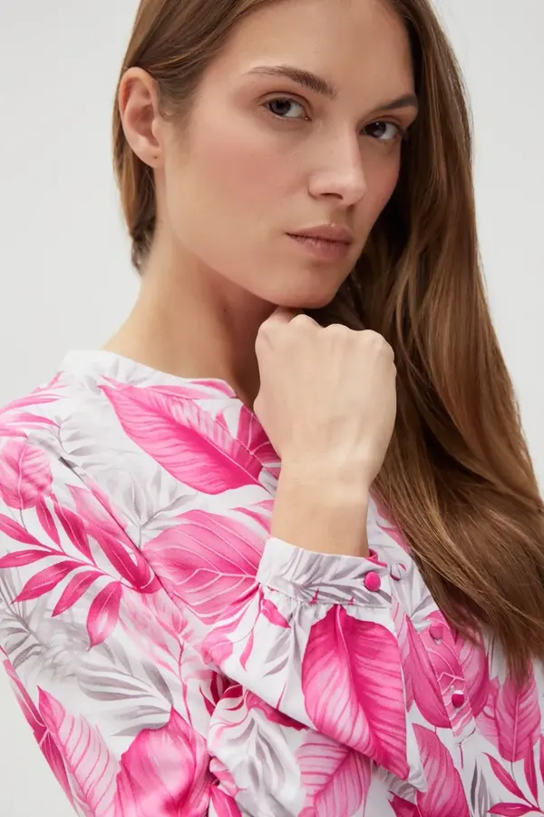 Marisse Marisse Women's Shirt L-Ko-4604 Fuchsia