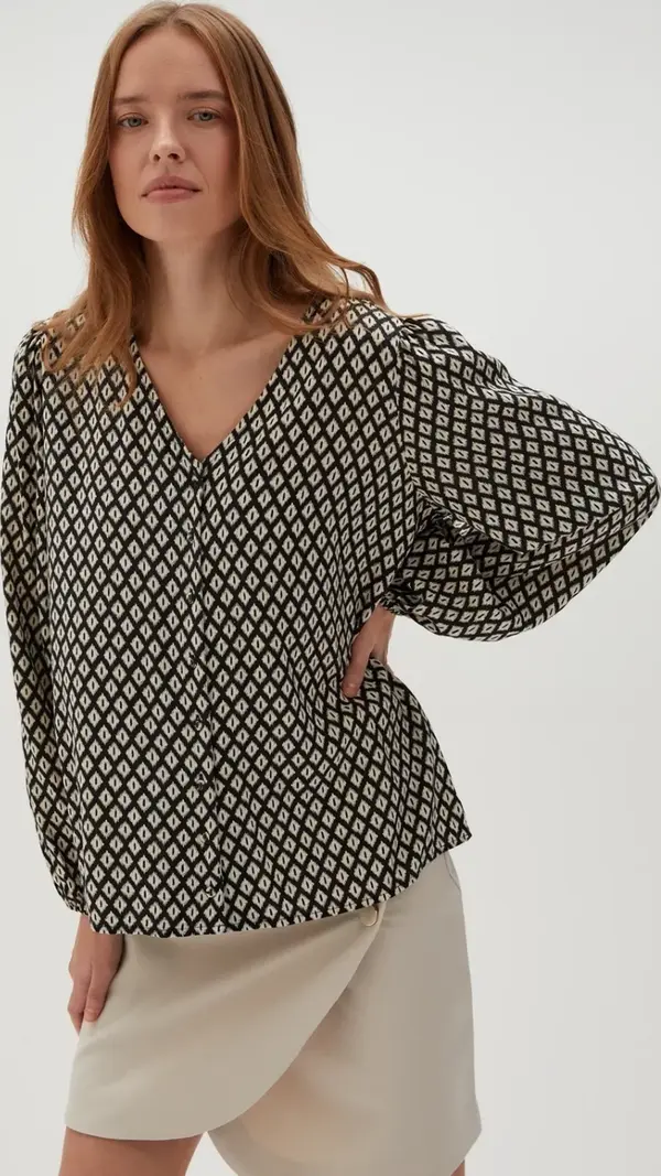 Marisse Marisse Women's Shirt L-Ko-4607 Black