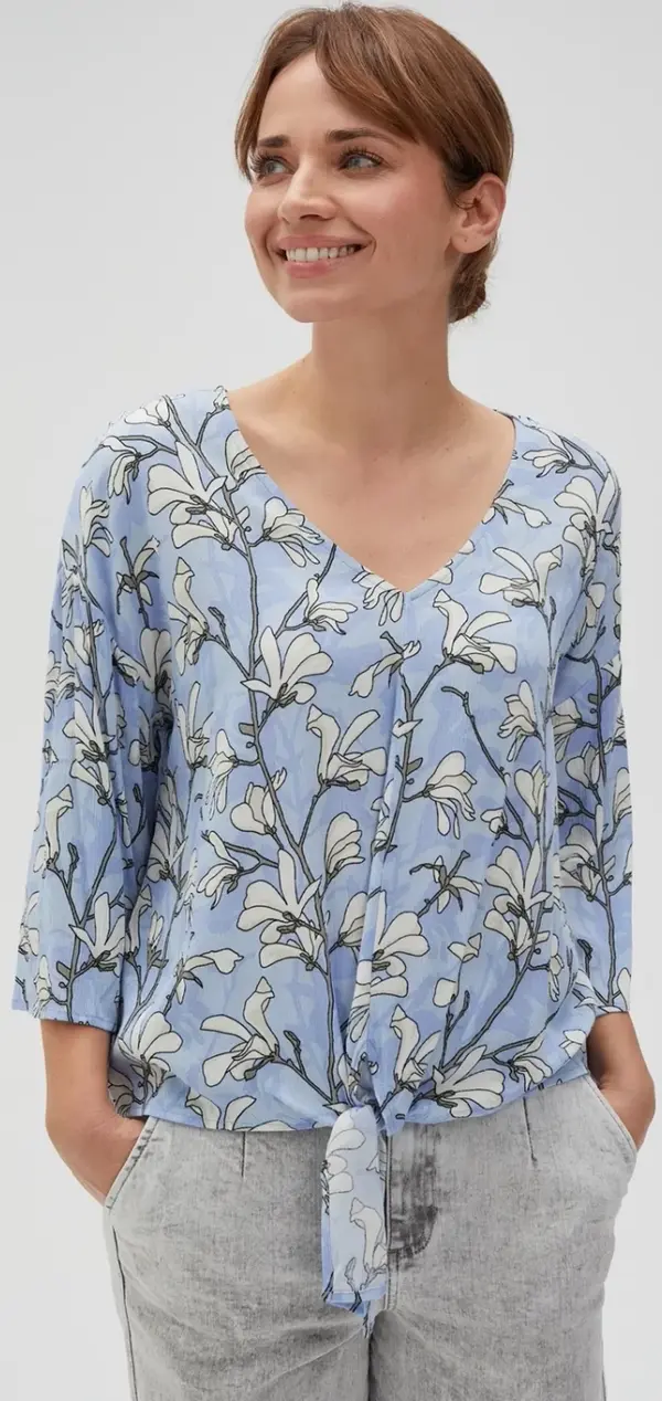 Marisse Marisse Women's Shirt L-Ko-4611 Blue