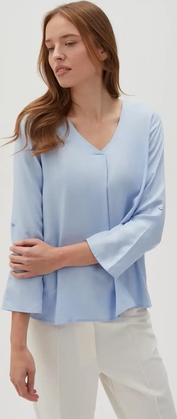 Marisse Marisse Women's Shirt L-Ko-4612 L.Blue