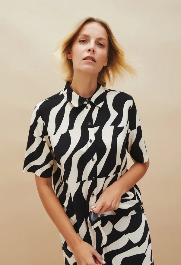 Marisse Marisse Women's Shirt L-Ko-4620 Black