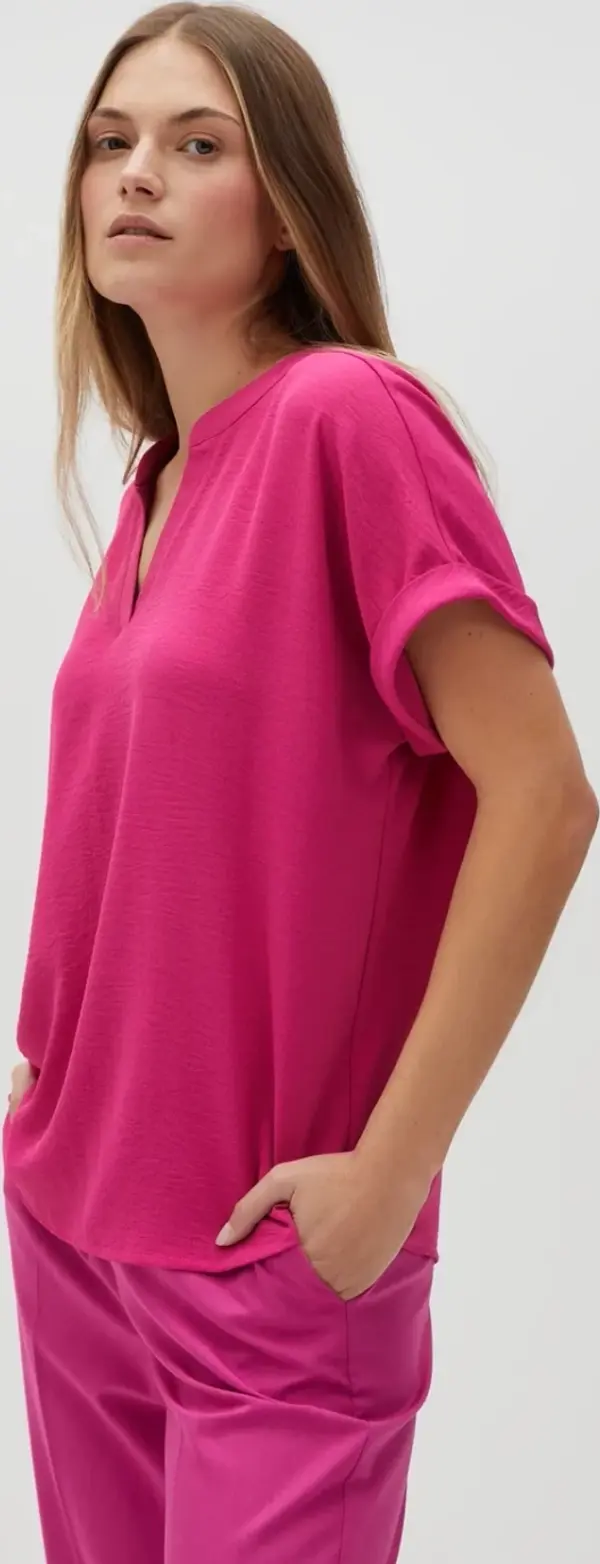 Marisse Marisse Women's Shirt L-Ko-4623 Fuchsia