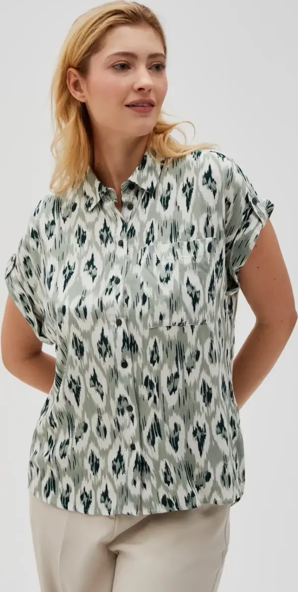 Marisse Marisse Women's Shirt L-Ko-4625 Olive