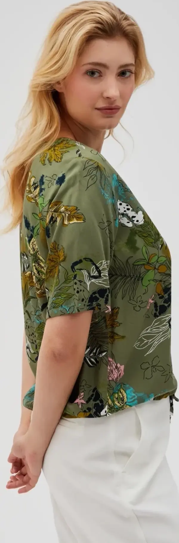 Marisse Marisse Women's Shirt L-Ko-4627 Olive