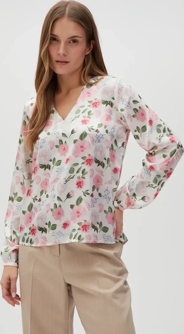 Marisse Marisse Women's Shirt L-Ko-4633 Off White