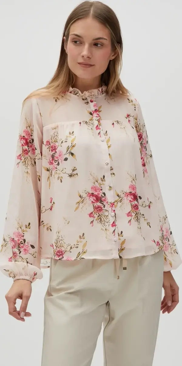 Marisse Marisse Women's Shirt L-Ko-4634 L.Pink