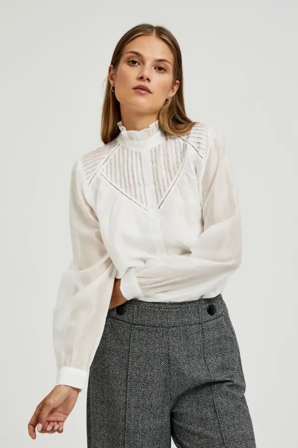 Marisse Marisse Women's Shirt Z-Ko-4524 White