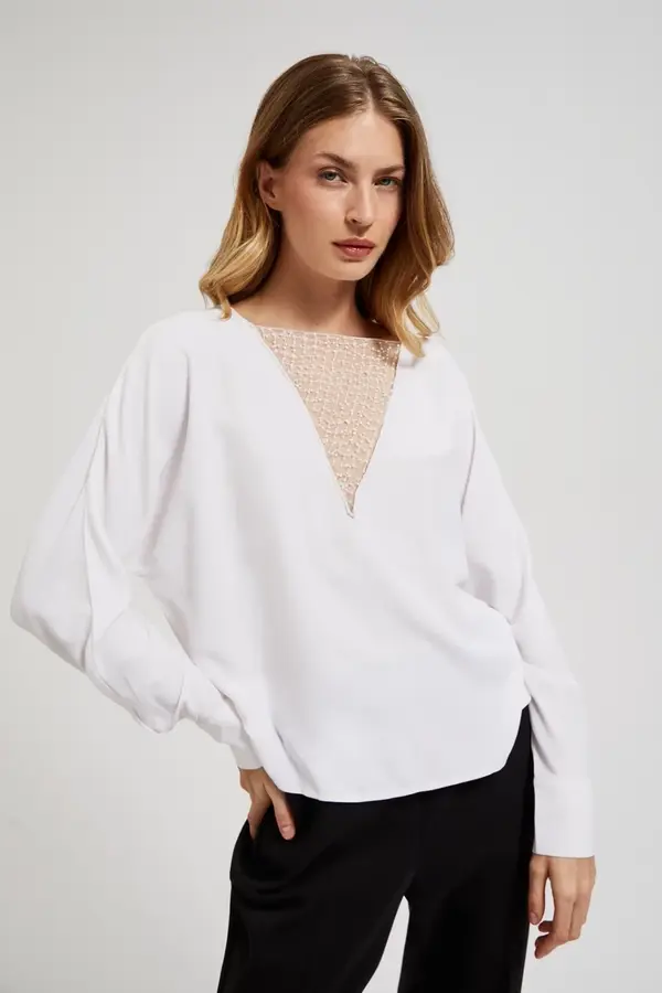 Marisse Marisse Women's Shirt Z-Ko-4535 Off White