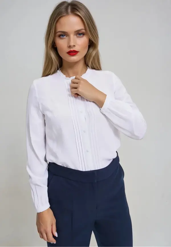 Marisse Marisse WOMEN'S SHIRT Z-KO-4801 WHITE