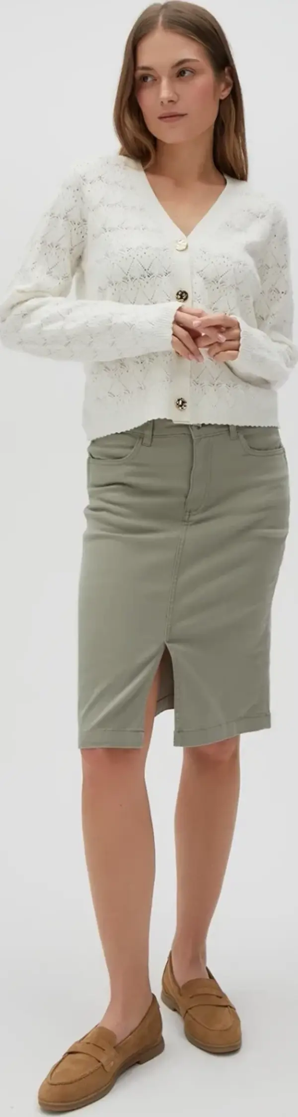 Marisse Marisse Women's Skirt L-Sc-4602 Olive