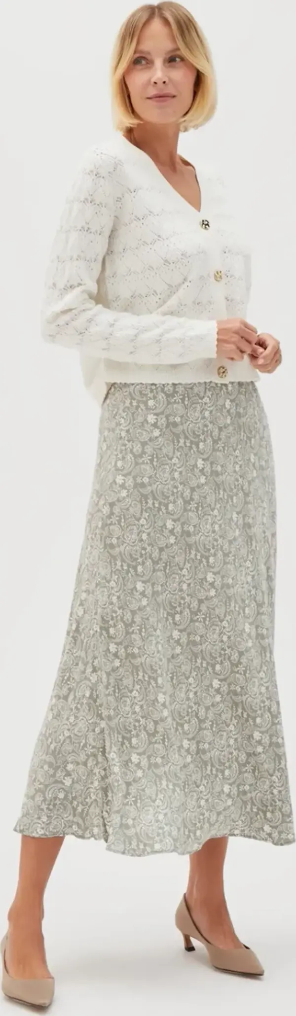 Marisse Marisse Women's Skirt L-Sc-4603 Olive