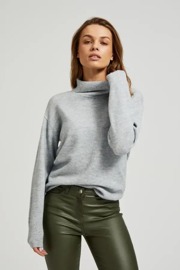 Marisse Marisse Women's Sweater Z-Sw-4511 Grey Mel