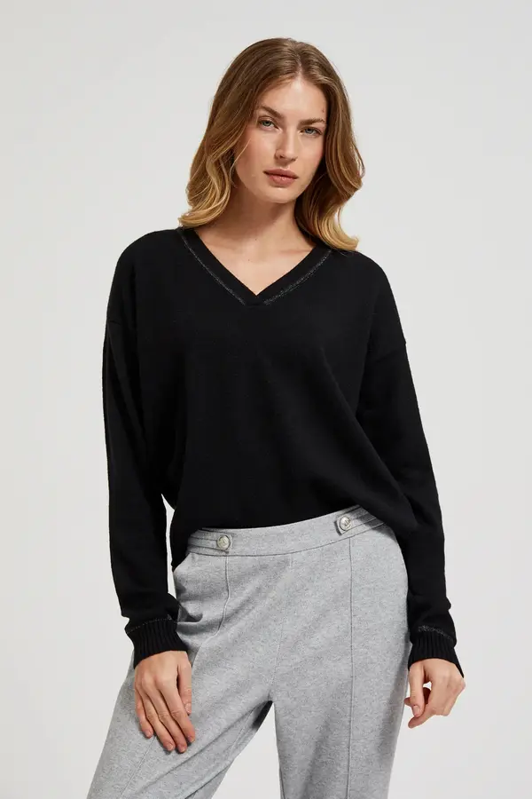 Marisse Marisse Women's Sweater Z-Sw-4518 Black