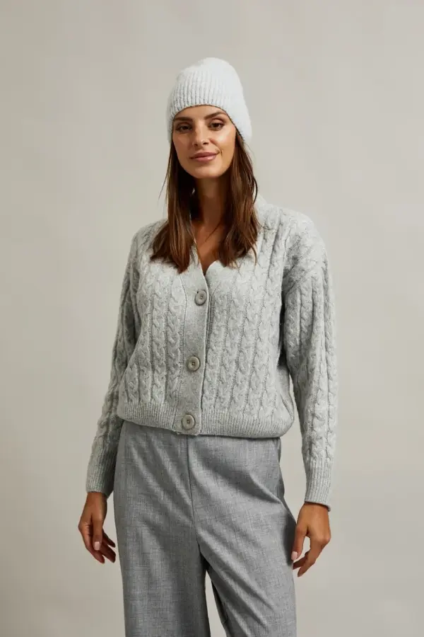 Marisse Marisse Women's Sweater Z-Sw-4521 L.Grey Mel