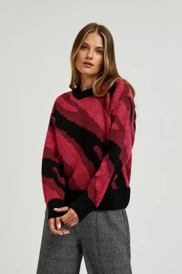 Marisse Marisse Women's Sweater Z-Sw-4555 D.Red