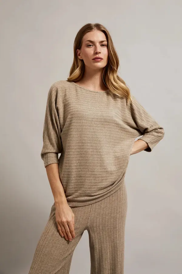 Marisse Marisse Women's Sweater Z-Sw-4562 Beige Melange