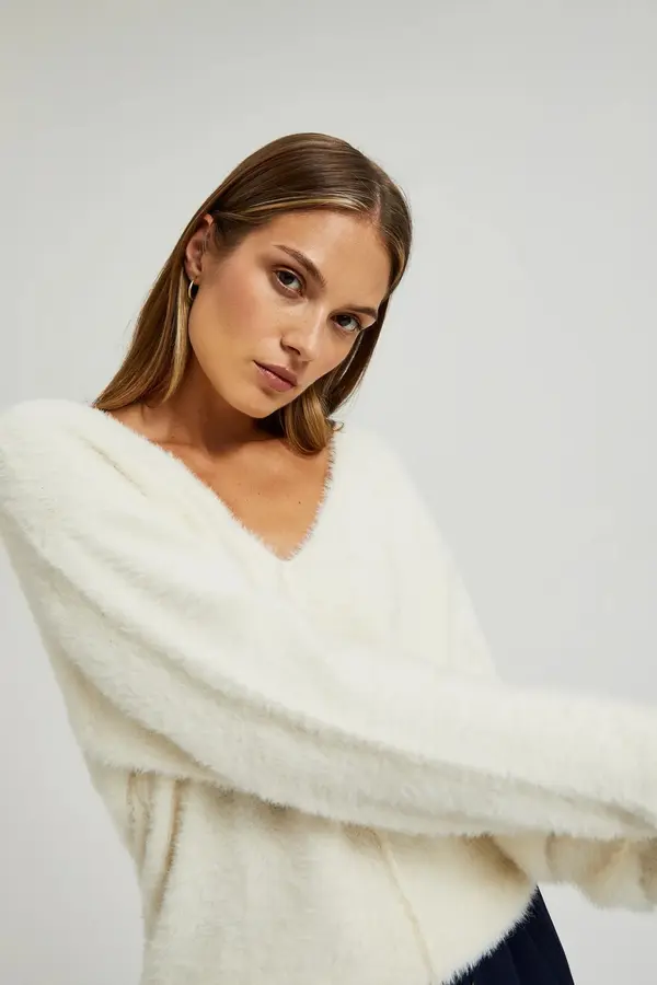 Marisse Marisse Women's Sweater Z-Sw-4569 Off White
