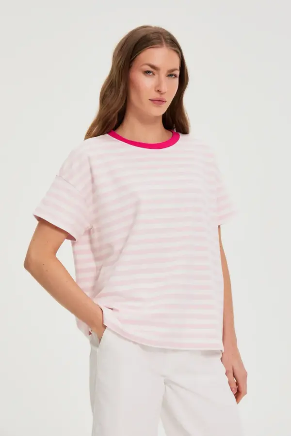Marisse Marisse WOMEN'S SWEATSHIRT L-BL-4911 L.PINK
