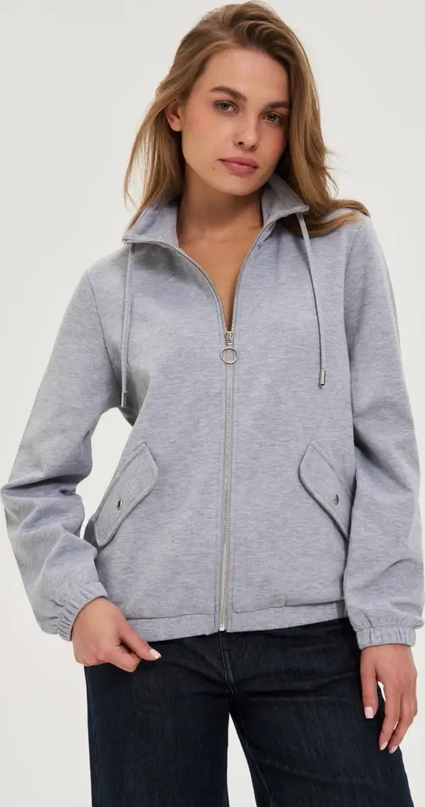 Marisse Marisse WOMEN'S SWEATSHIRT Z-BL-4811 L.GREY MEL