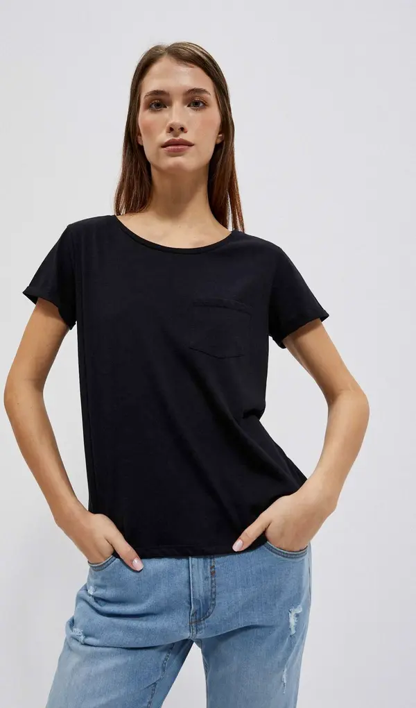 Marisse Marisse Women's T-Shirt L-Ts-4050 Black