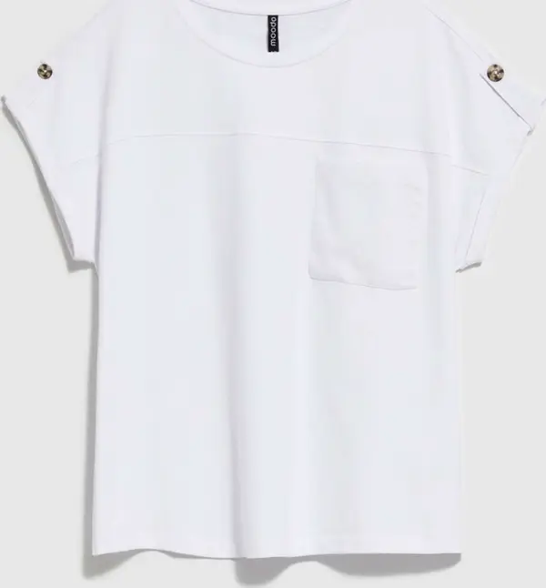 Marisse Marisse Women's T-Shirt L-Ts-4086 White