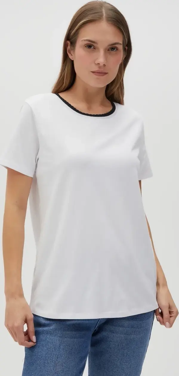 Marisse Marisse Women's T-Shirt L-Ts-4601 White