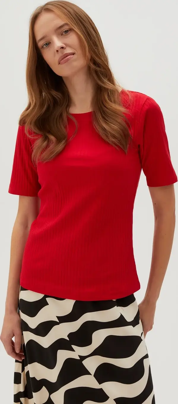 Marisse Marisse Women's T-Shirt L-Ts-4602 Red