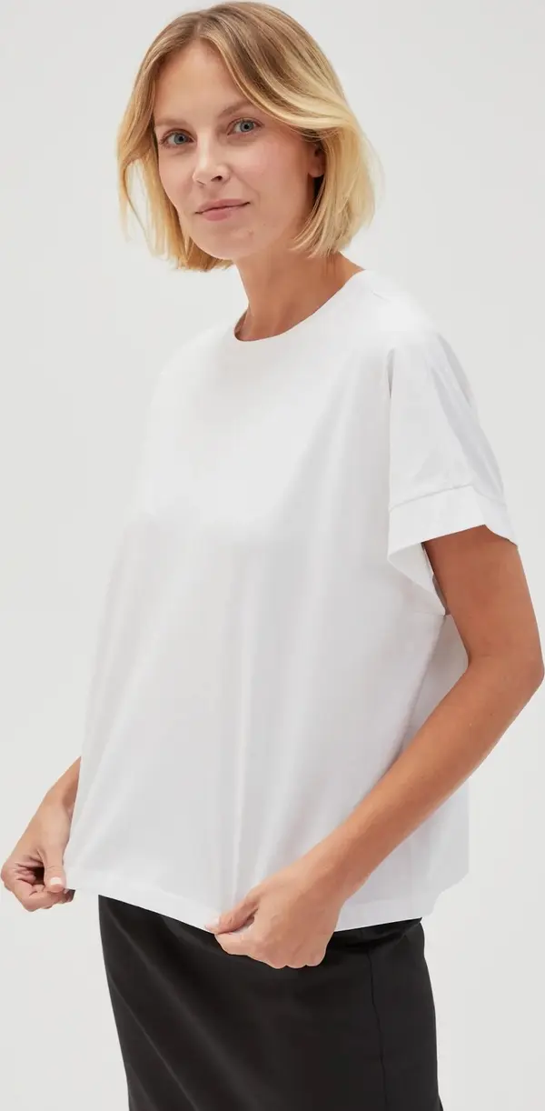 Marisse Marisse Women's T-Shirt L-Ts-4603 White