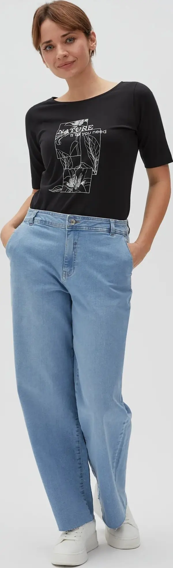 Marisse Marisse Women's T-Shirt L-Ts-4610 Black