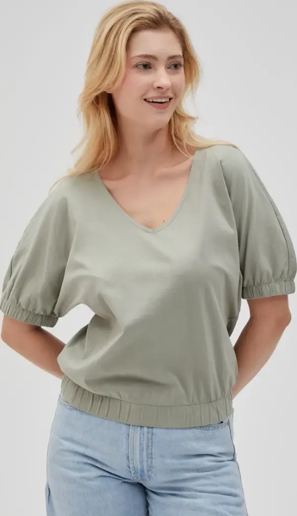 Marisse Marisse Women's T-Shirt L-Ts-4619 Olive