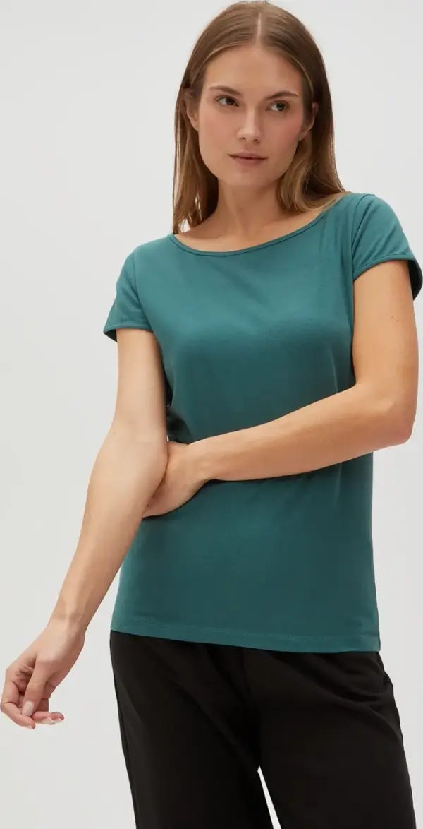 Marisse Marisse Women's T-Shirt L-Ts-4622 D.Green
