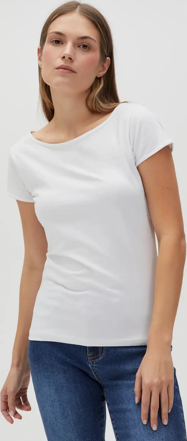 Marisse Marisse Women's T-Shirt L-Ts-4622 White