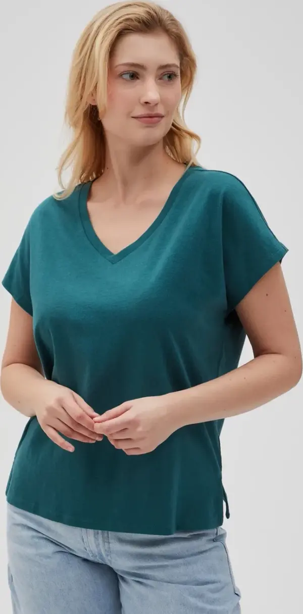 Marisse Marisse Women's T-Shirt L-Ts-4623 D.Green