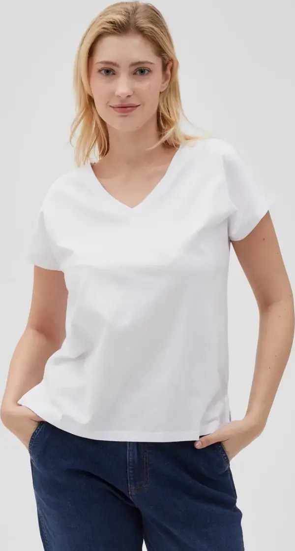Marisse Marisse Women's T-Shirt L-Ts-4623 White