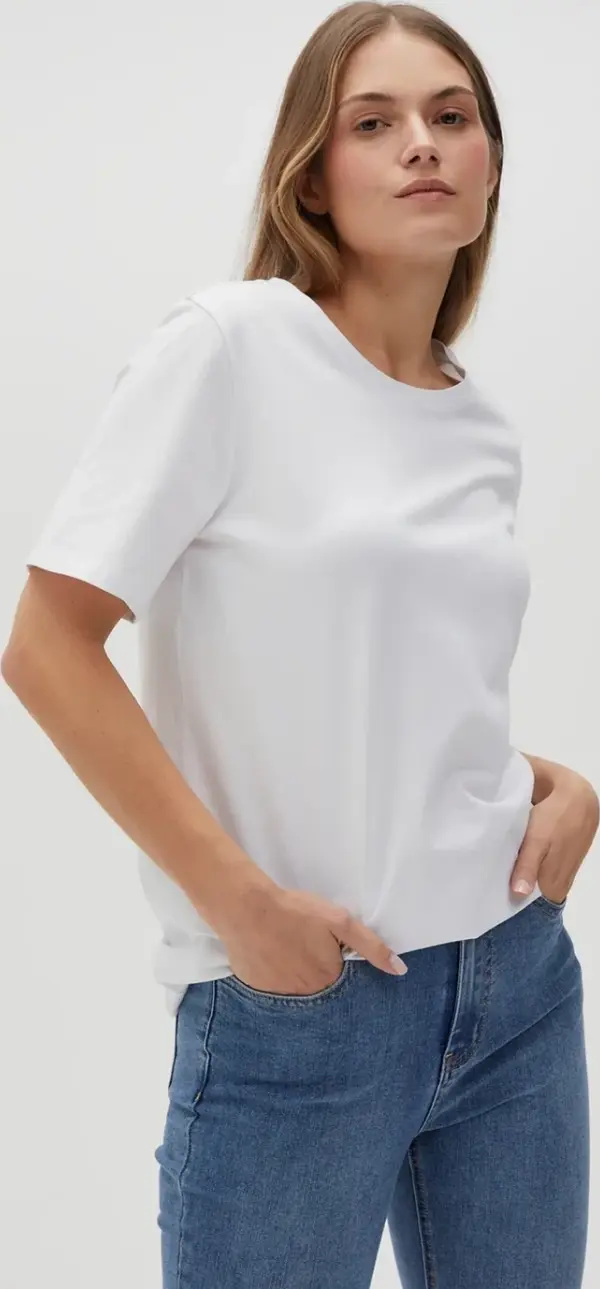 Marisse Marisse Women's T-Shirt L-Ts-4624 White