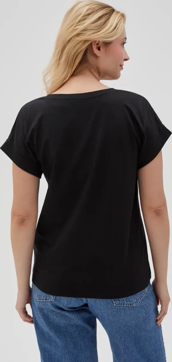 Marisse Marisse Women's T-Shirt L-Ts-4626 Black