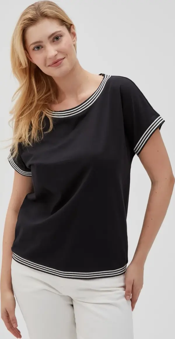Marisse Marisse Women's T-Shirt L-Ts-4637 Black