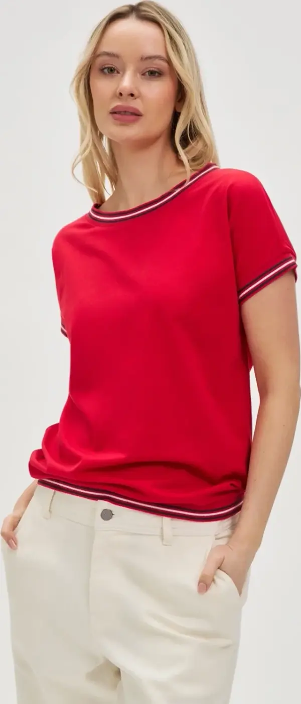 Marisse Marisse Women's T-Shirt L-Ts-4637 Red