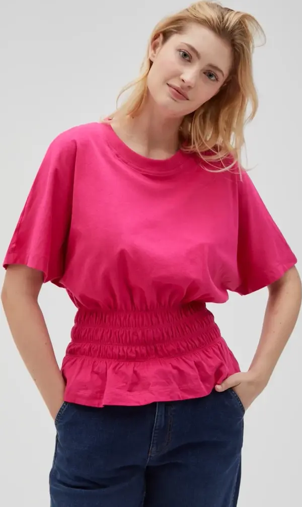Marisse Marisse Women's T-Shirt L-Ts-4638 Fuchsia