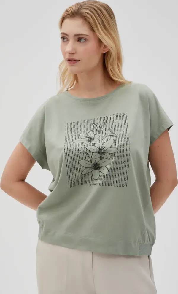 Marisse Marisse Women's T-Shirt L-Ts-4640 Olive