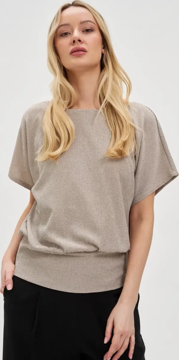 Marisse Marisse Women's T-Shirt L-Ts-4664 L.Beige