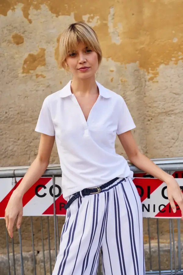 Marisse Marisse Women's T-Shirt L-Ts-4701 White