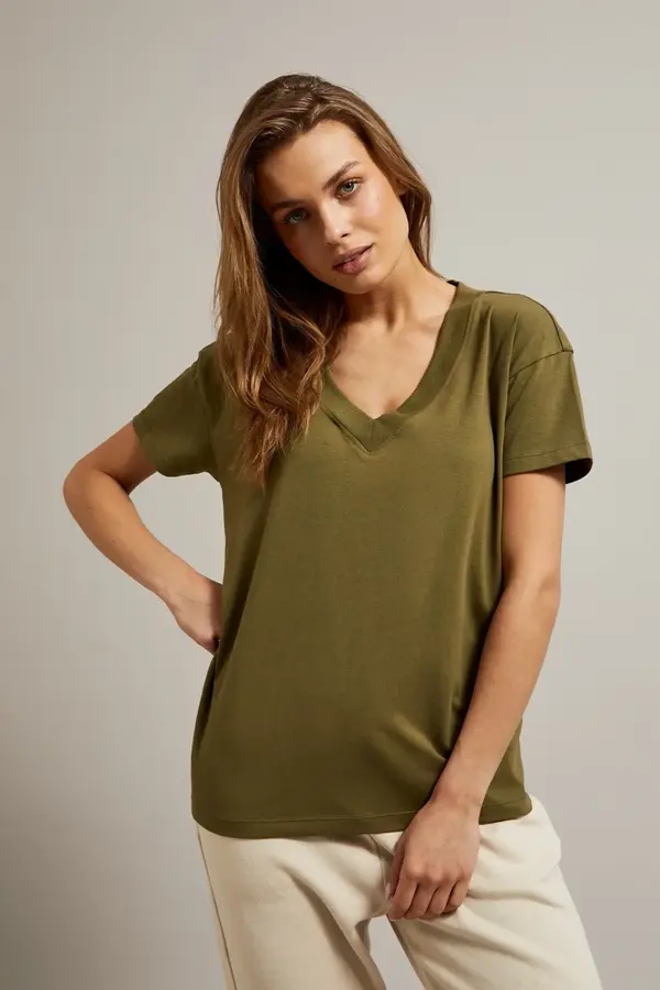 Marisse Marisse Women's T-Shirt Z-Ts-4500 D.Olive