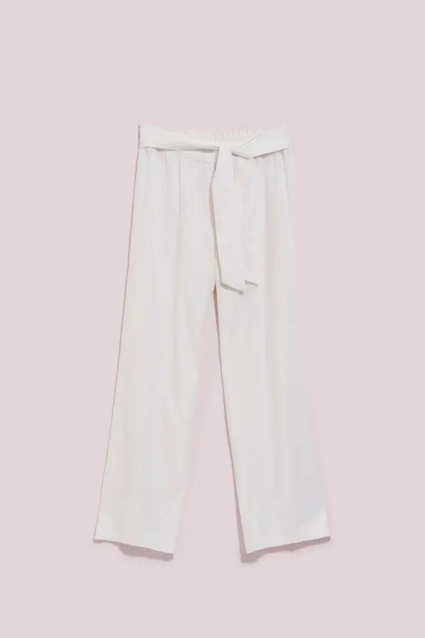 Marisse Marisse Women's Trousers L-Sp-4028 White