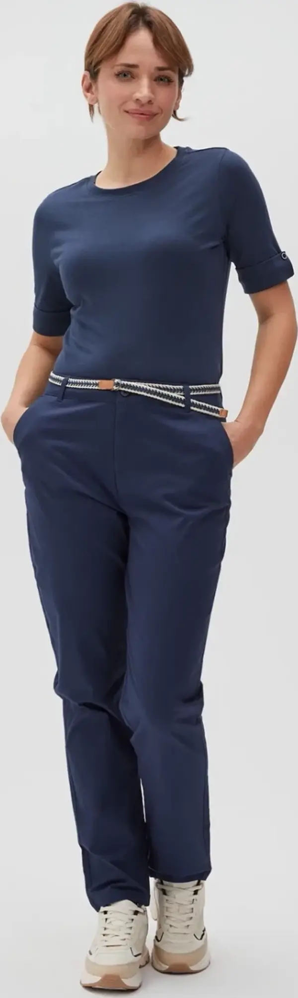 Marisse Marisse Women's Trousers L-Sp-4600 Navy