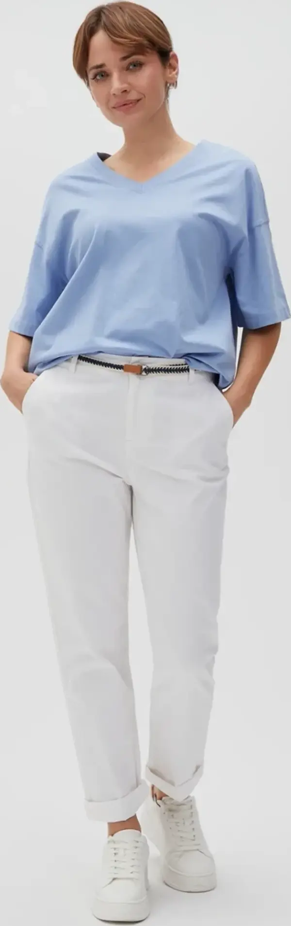 Marisse Marisse Women's Trousers L-Sp-4600 Off White