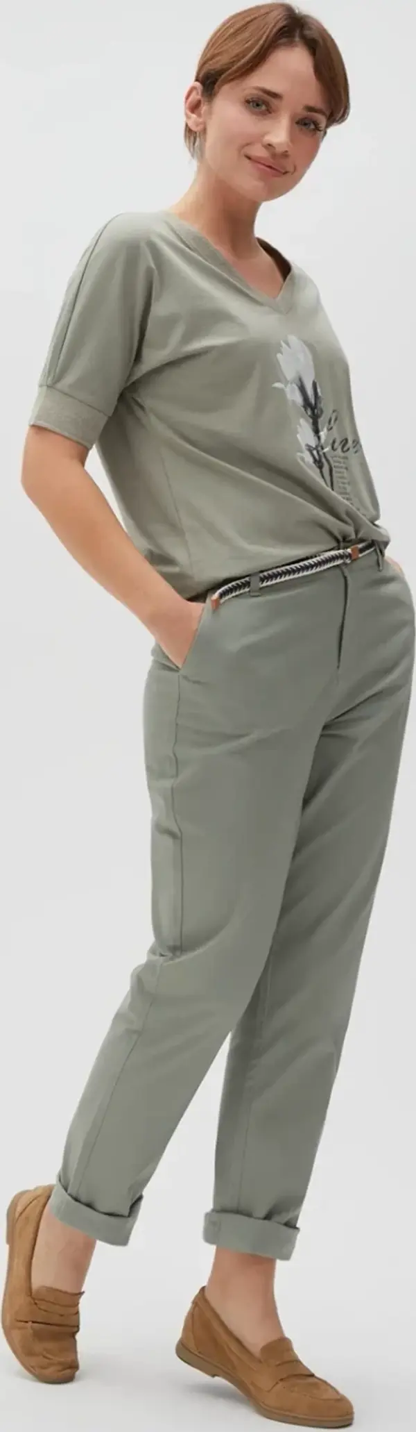 Marisse Marisse Women's Trousers L-Sp-4600 Olive