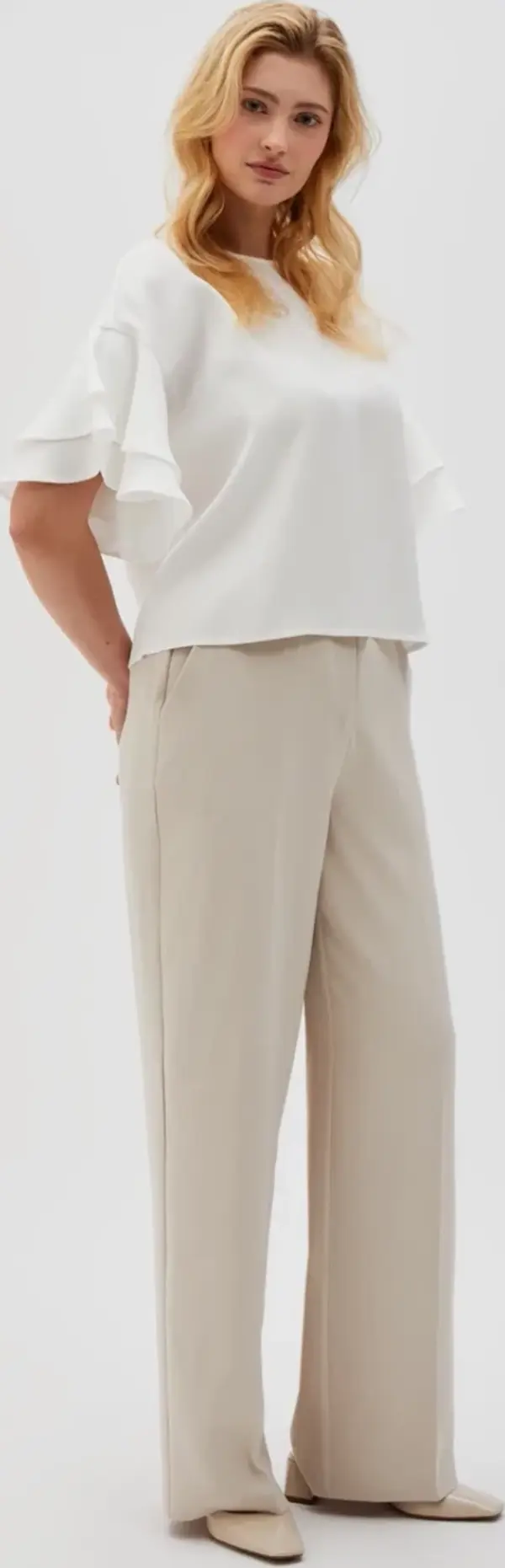 Marisse Marisse Women's Trousers L-Sp-4607 L.Beige